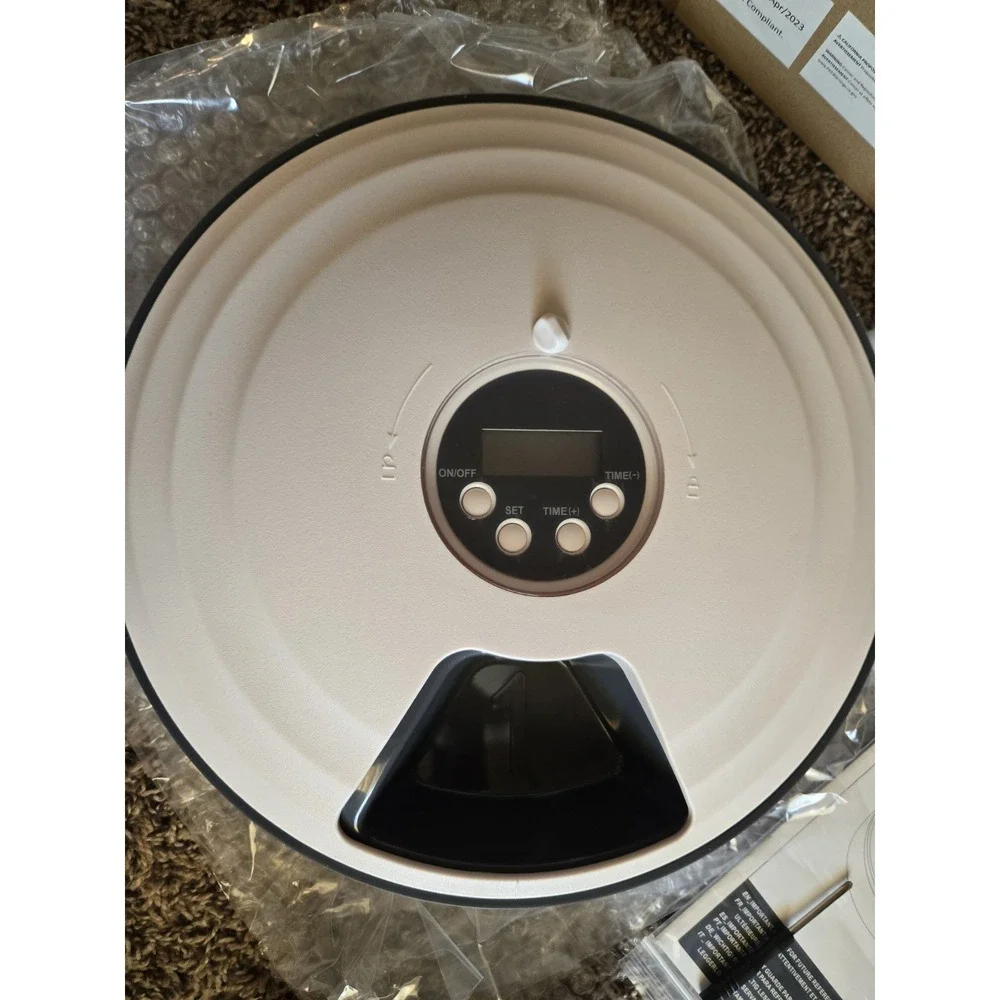PawHut Automatic Pet Feeder 6 Meal Digital Timer Cat Dog Food Dispenser D08-027